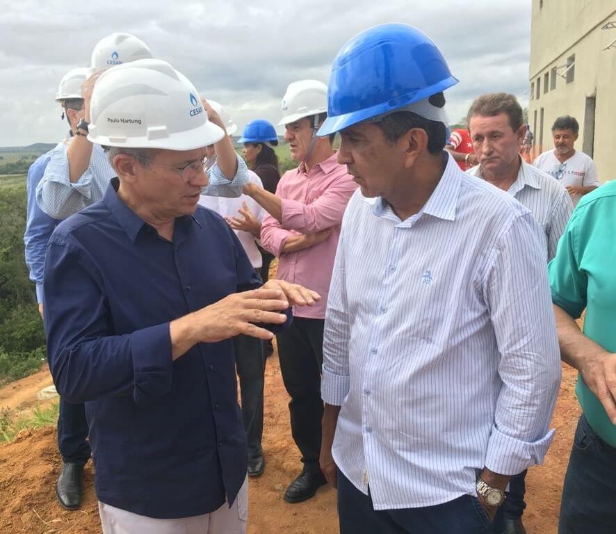 Sergio Vidigal visita obra do Sistema de Tratamento de Água Reis Magos