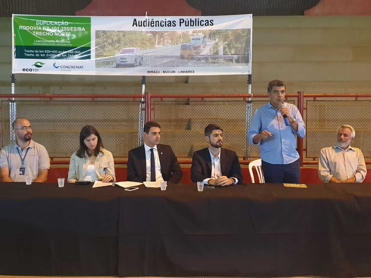 Vidigal participa de audiência pública sobre trecho Norte da BR-101